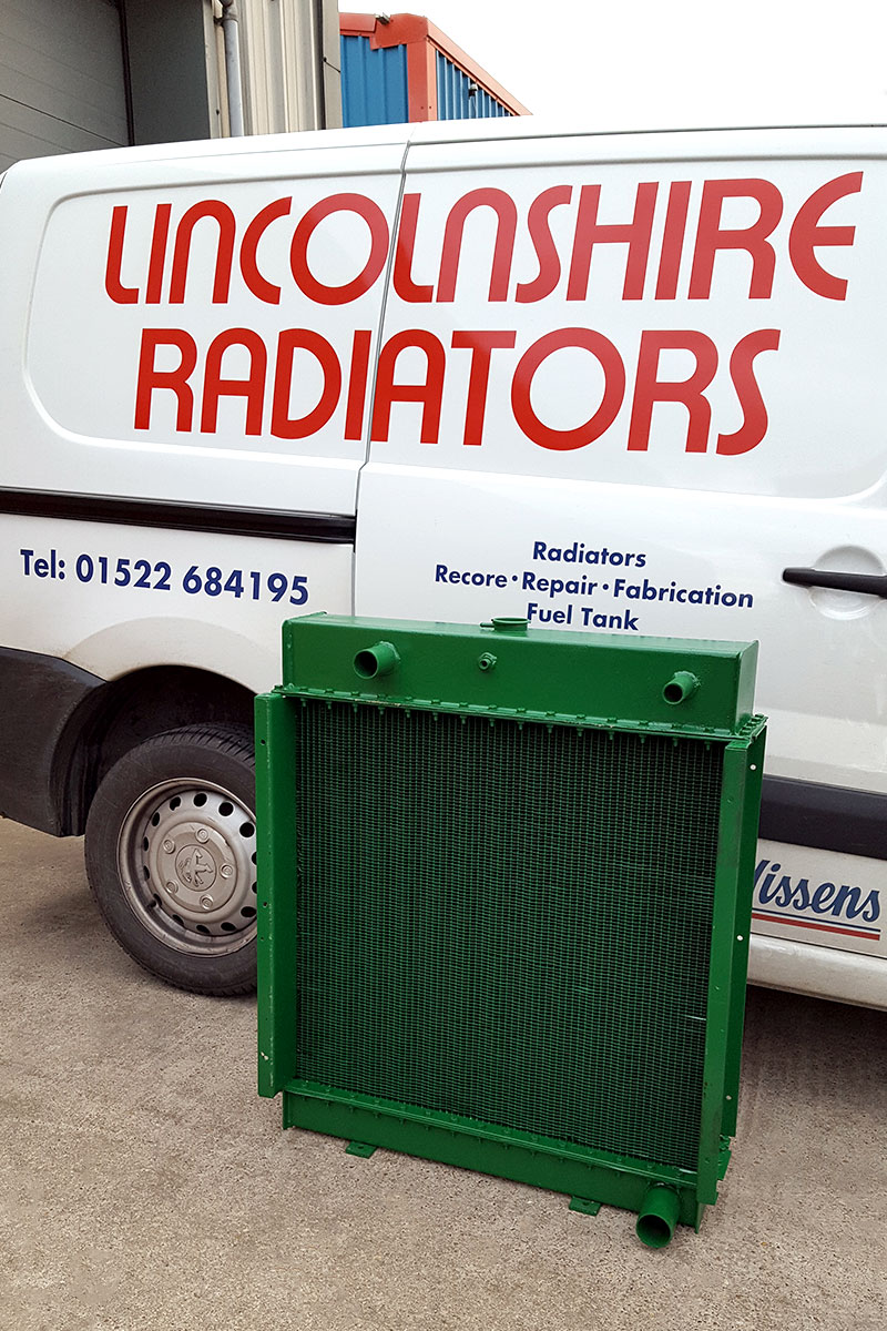 Refabricated radiator ready for despatch