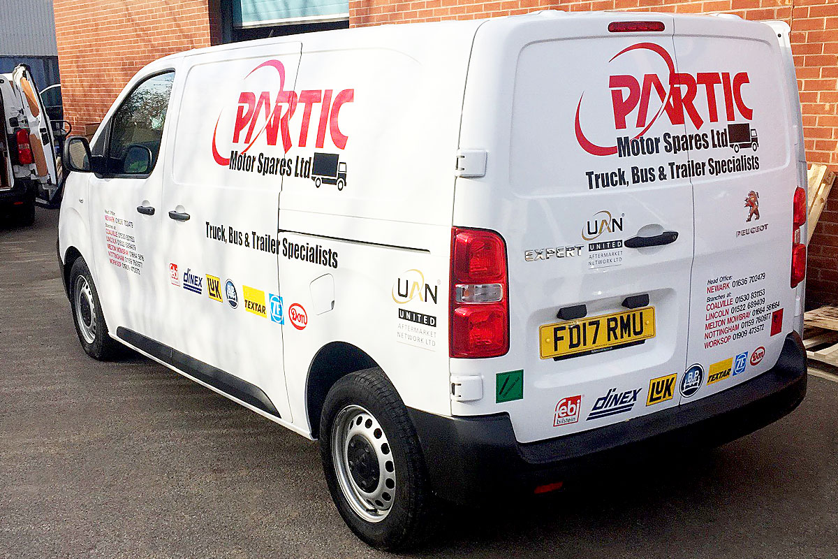 Partic Vans on the road